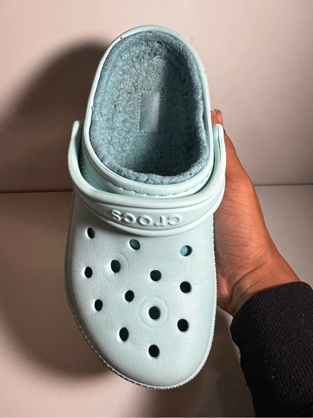 Crocs Kids Classic Lined Clog - Light Blue Women’s Size 7